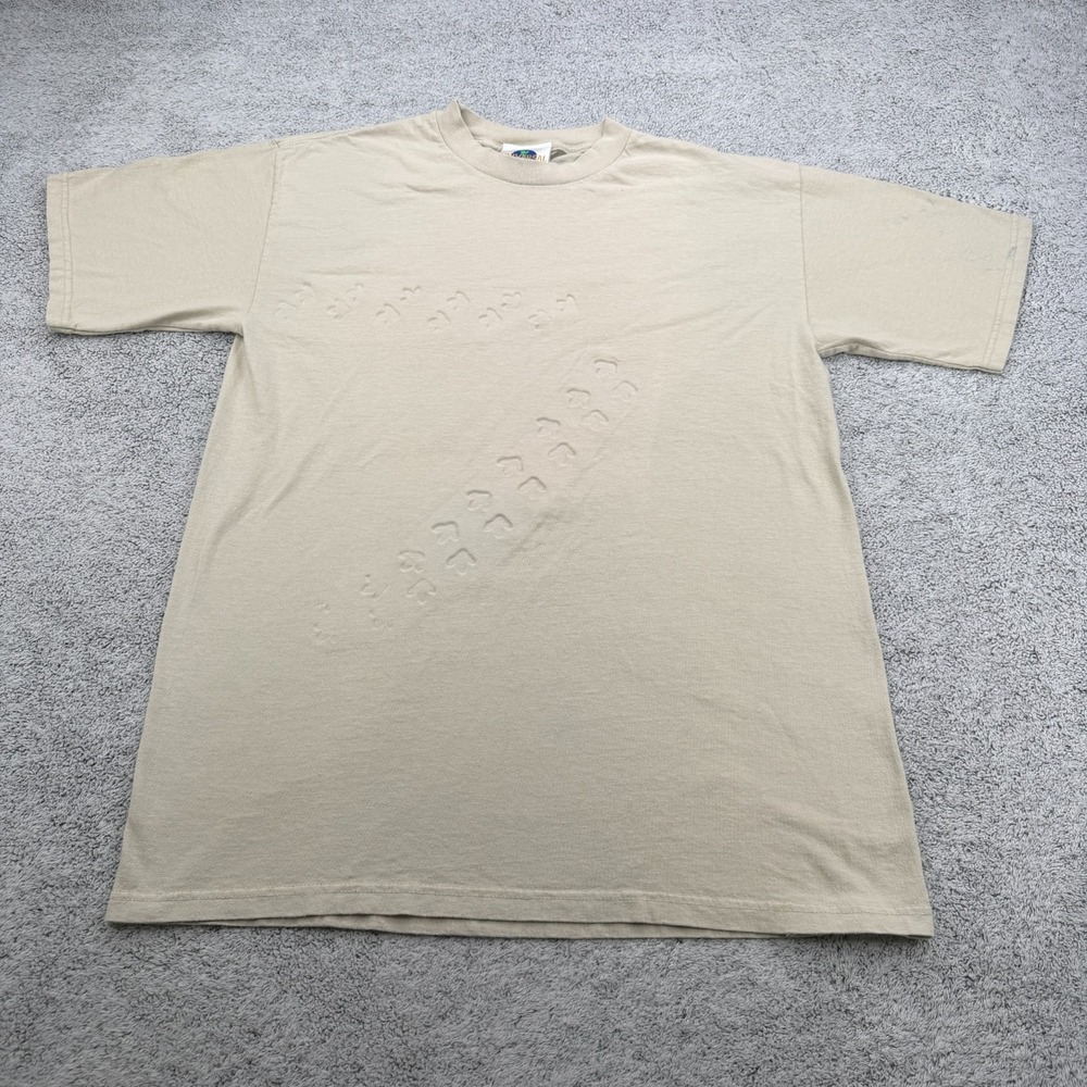 Jurassic Park Shirt Adult Large Dinosaur Footprints Universal Studios VTG READ